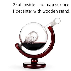 Whiskey Decanter Globe Wine Aerator Glass Set Rieworkes