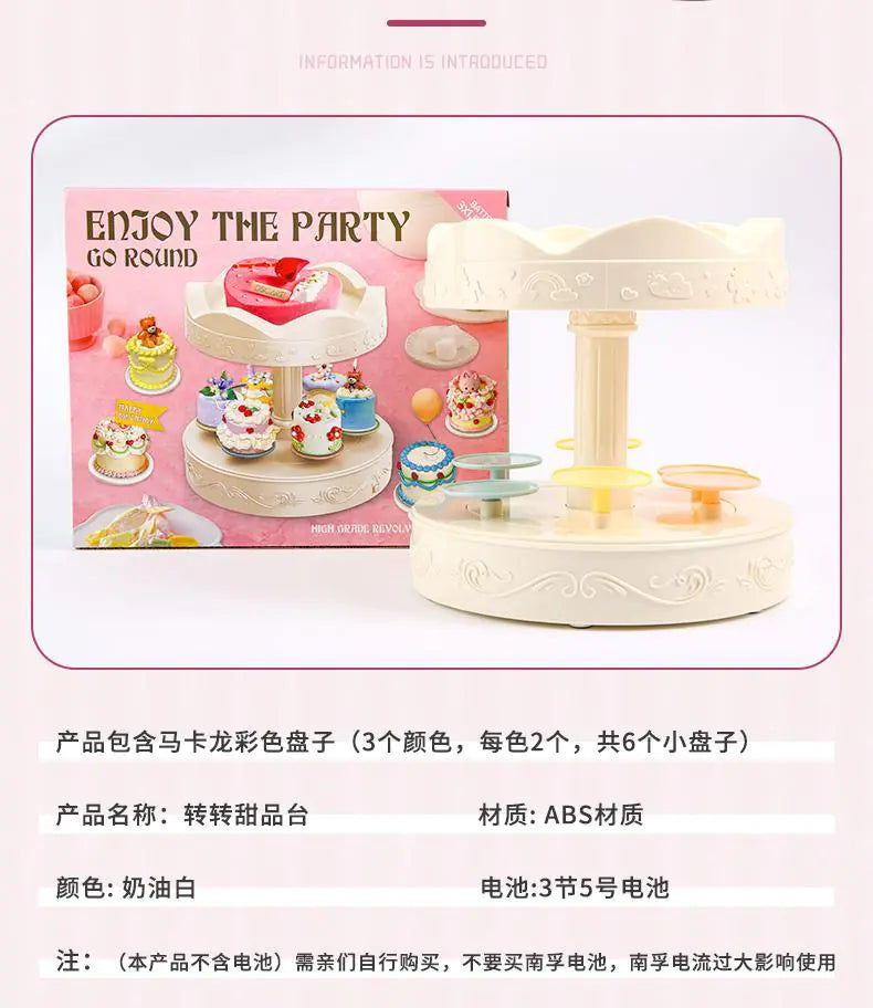 Automatic Rotating Carousel Cake Stand Machine Mimarta