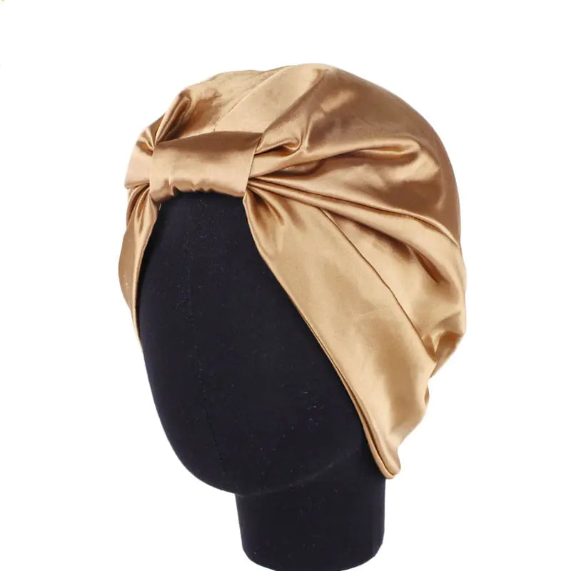 2019 Double Layer Satin Hair Scarf Sleep Cap Mimarta