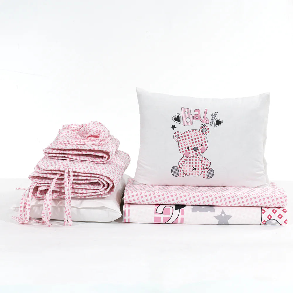 Hobby Buddy - Pink Baby Duvet Cover Set Rieworkes