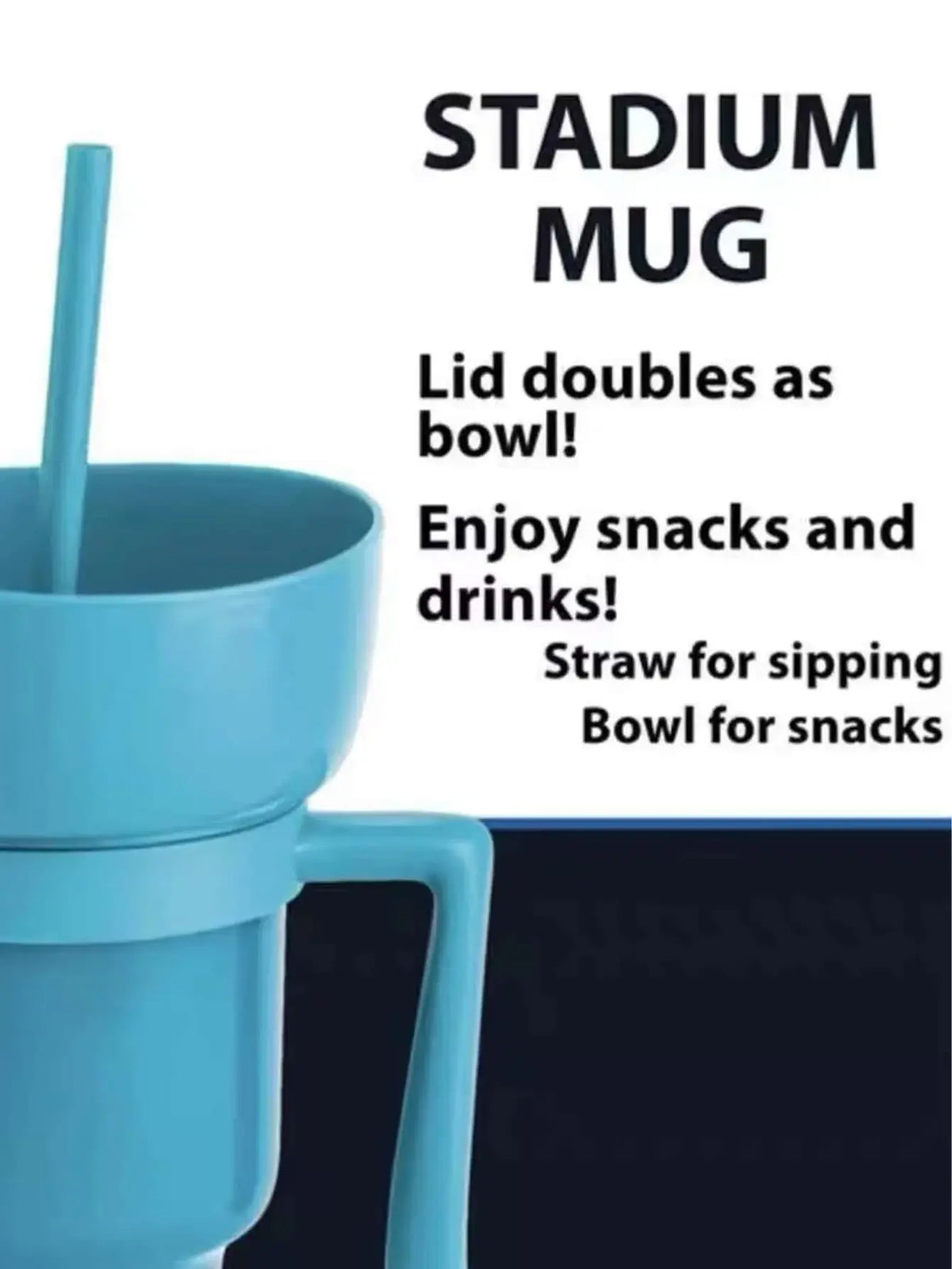 Popcorn Snack With Handle & All-In-One Drink Cup Rieworkes