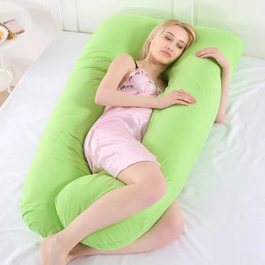 Sleeping Support Pillow For Pregnant Women Body PW12 100% Cotton Rabbit Print U Shape Maternity Pillows Pregnancy Side Sleepers Rieworkes