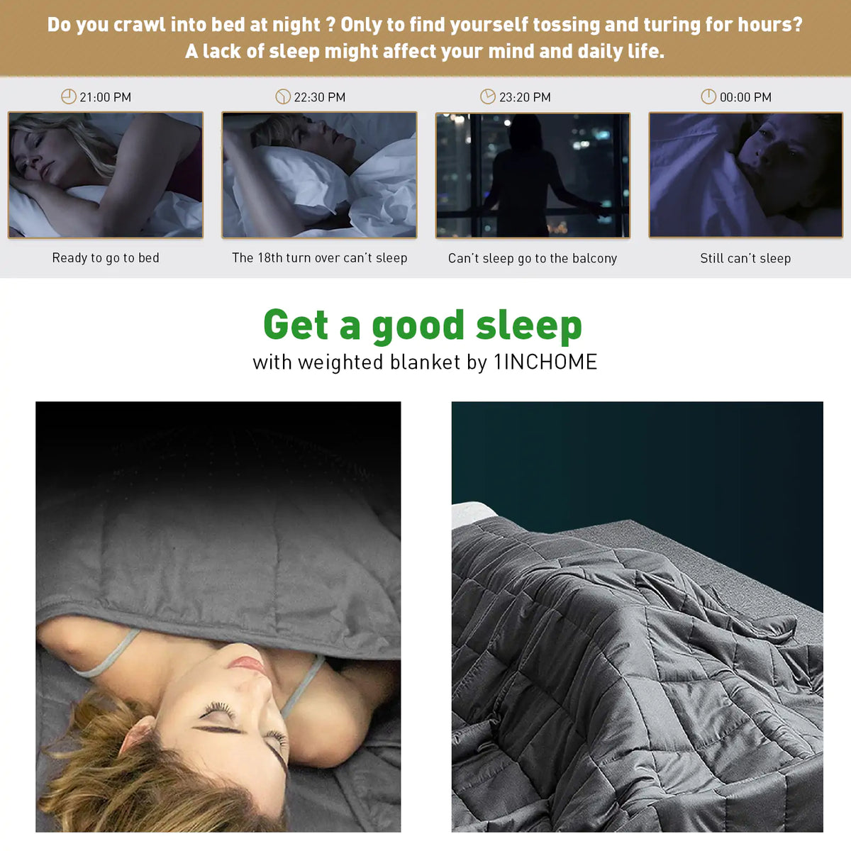 Weighted Blanket Adult Full Queen Size Rieworkes