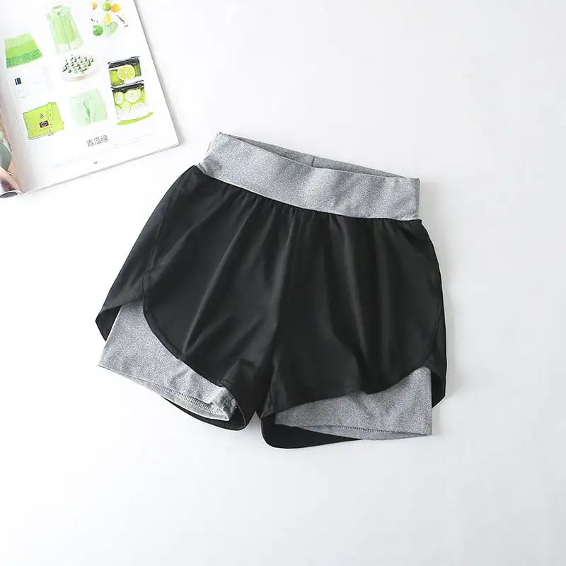 Quick-Drying High-Waist Sports Shorts for Active Wear Mimarta