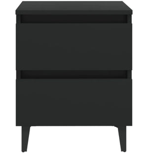 vidaXL Black Bed Cabinets Rieworkes