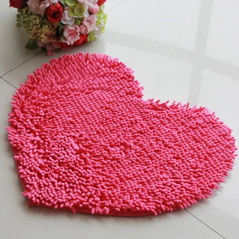 Heart-Shaped Carpet Furniture Decor Mimarta