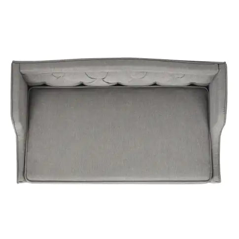 Robin 35 Tufted Wingback Pet Sofa Bed, Medium, Uptown Gray Stain Resistant High Performance Polyester Mimarta