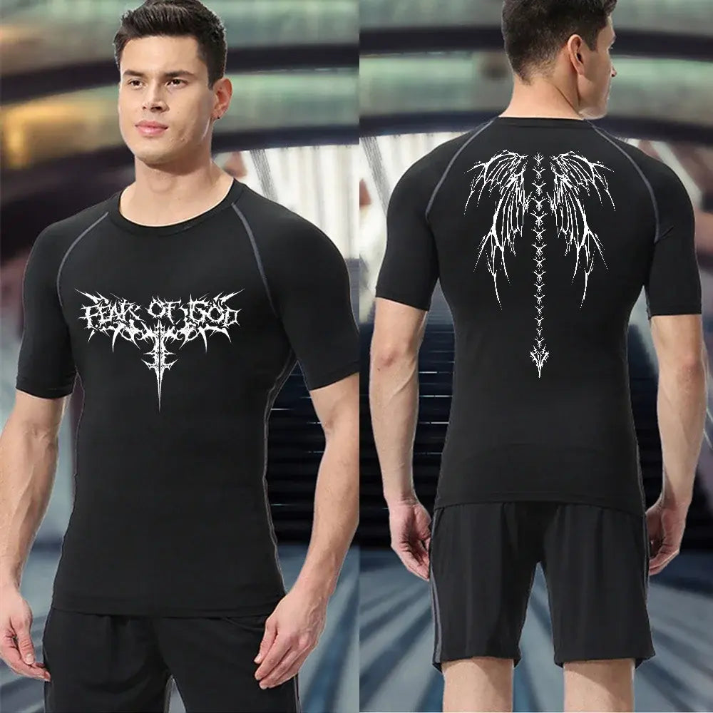 Sport Quick Dry Tight Gym T-shirts Rieworkes
