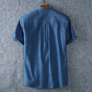 Plus Size Denim Shirt Men Rieworkes