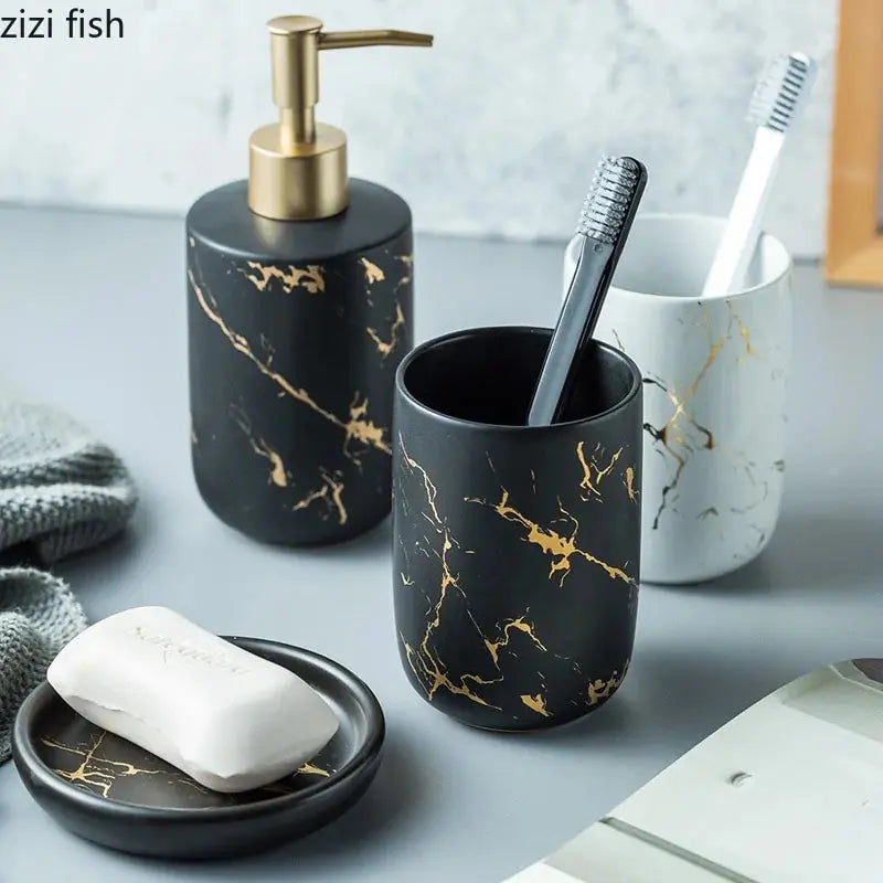 Nordic Matte Bathroom Accessories Set Rieworkes