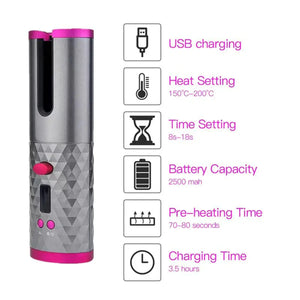 Wireless Hair Curler Rieworkes