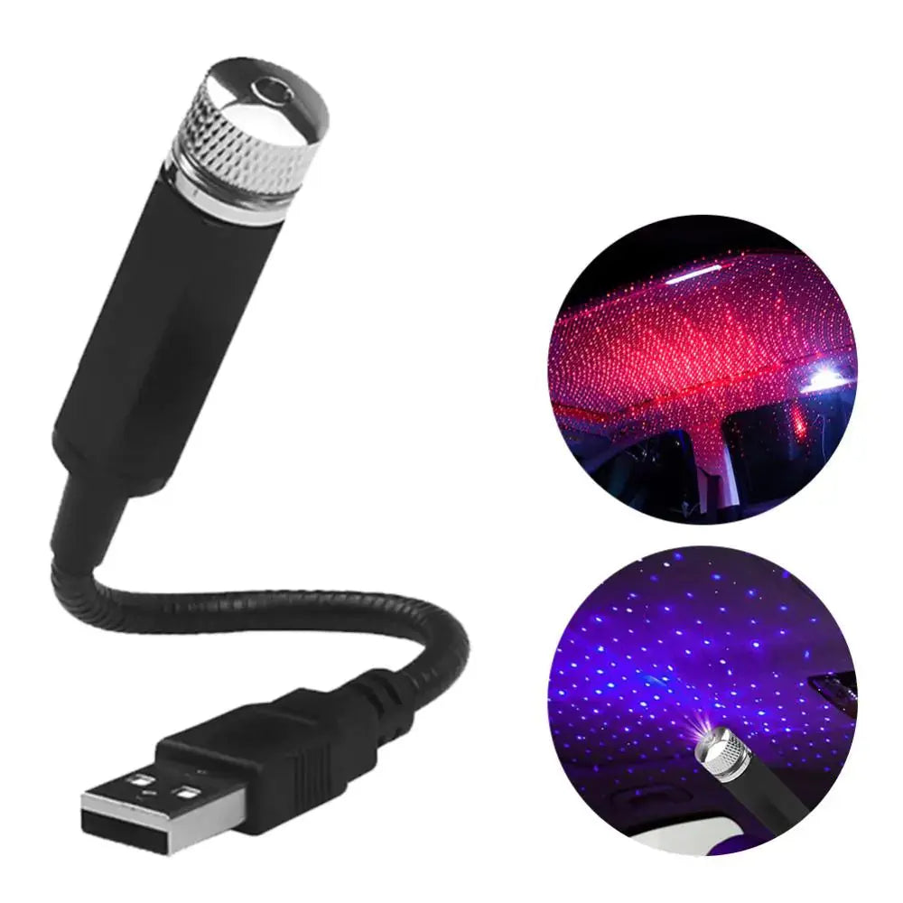 Mini LED Car Night Light Roof Projector Rieworkes