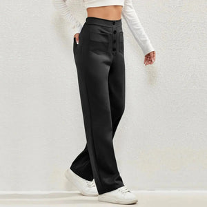 High- Waisted Casual Pants Rieworkes
