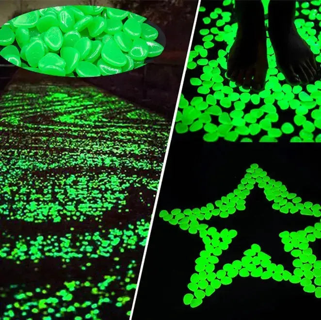 Glow in the Dark Garden Pebbles Rieworkes