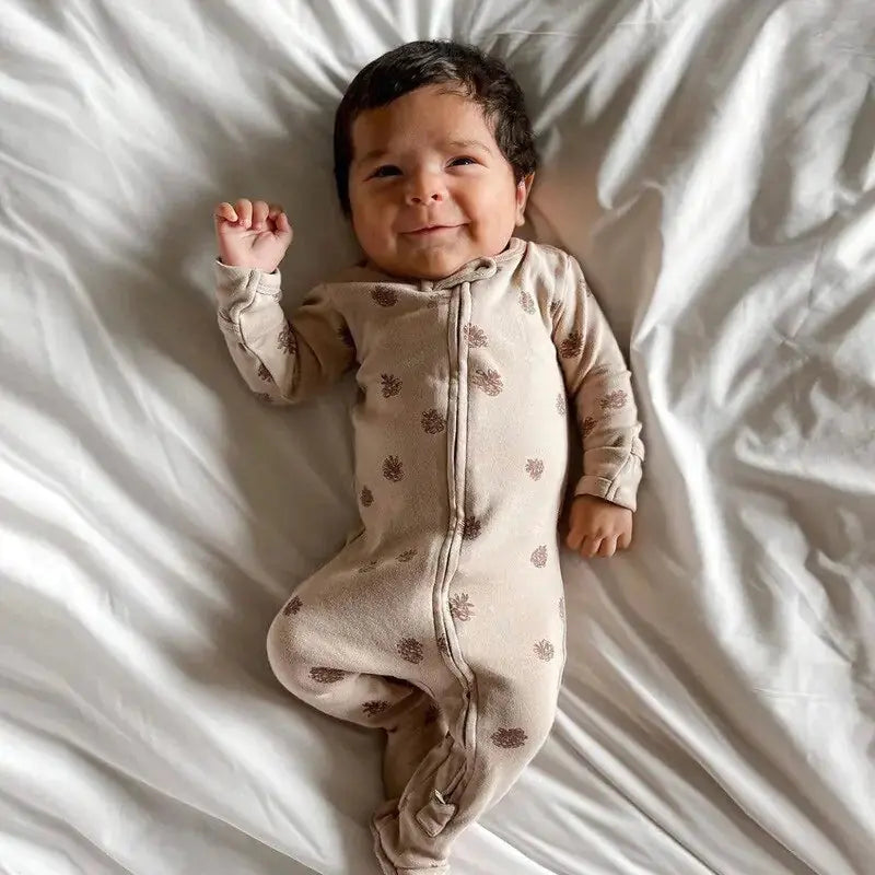 Newborn Baby Knitted Footie Jumpsuit KungFu Kids Store