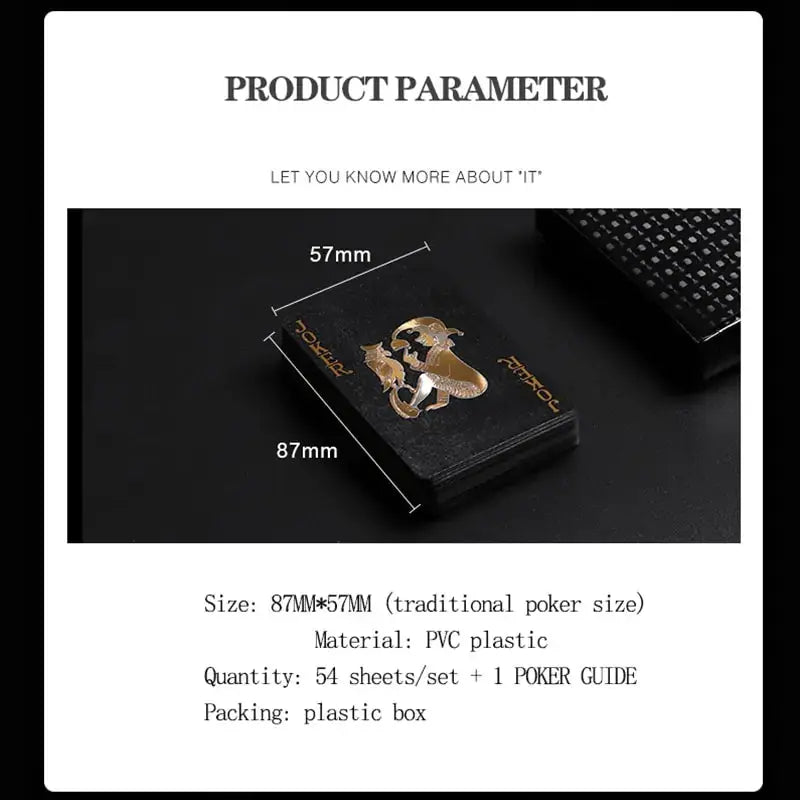 Black Gold Playing Cards Rieworkes