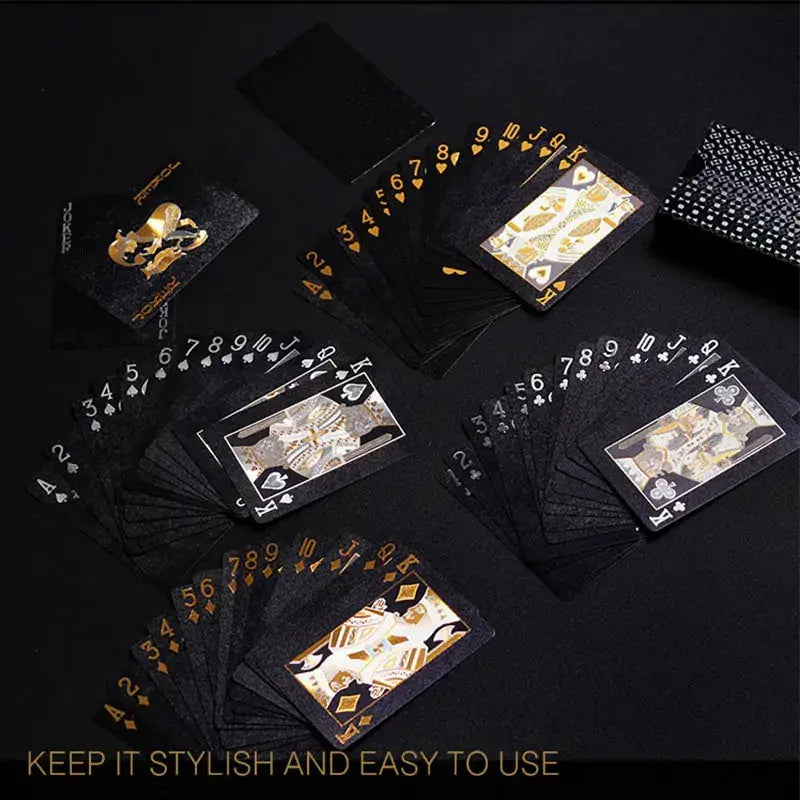 Black Gold Playing Cards Rieworkes