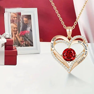Necklace With Rose Flower Gift Box Rieworkes