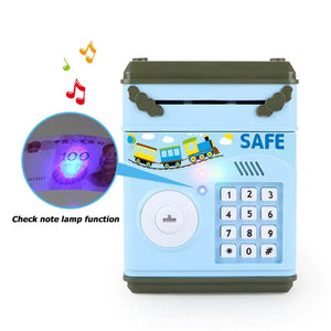 Electronic Piggy Bank ATM Mini Money Box Safety Password Chewing Coin Cash Deposit Machine Christmas Gift for Children Kids Rieworkes