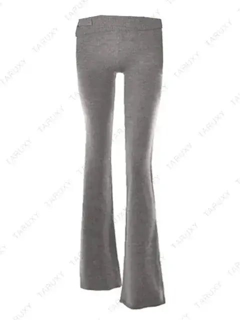 Knitted Hoodie Cropped Top And Pants Set Rieworkes