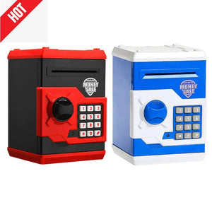 Electronic Piggy Bank ATM Mini Money Box Safety Password Chewing Coin Cash Deposit Machine Christmas Gift for Children Kids Rieworkes