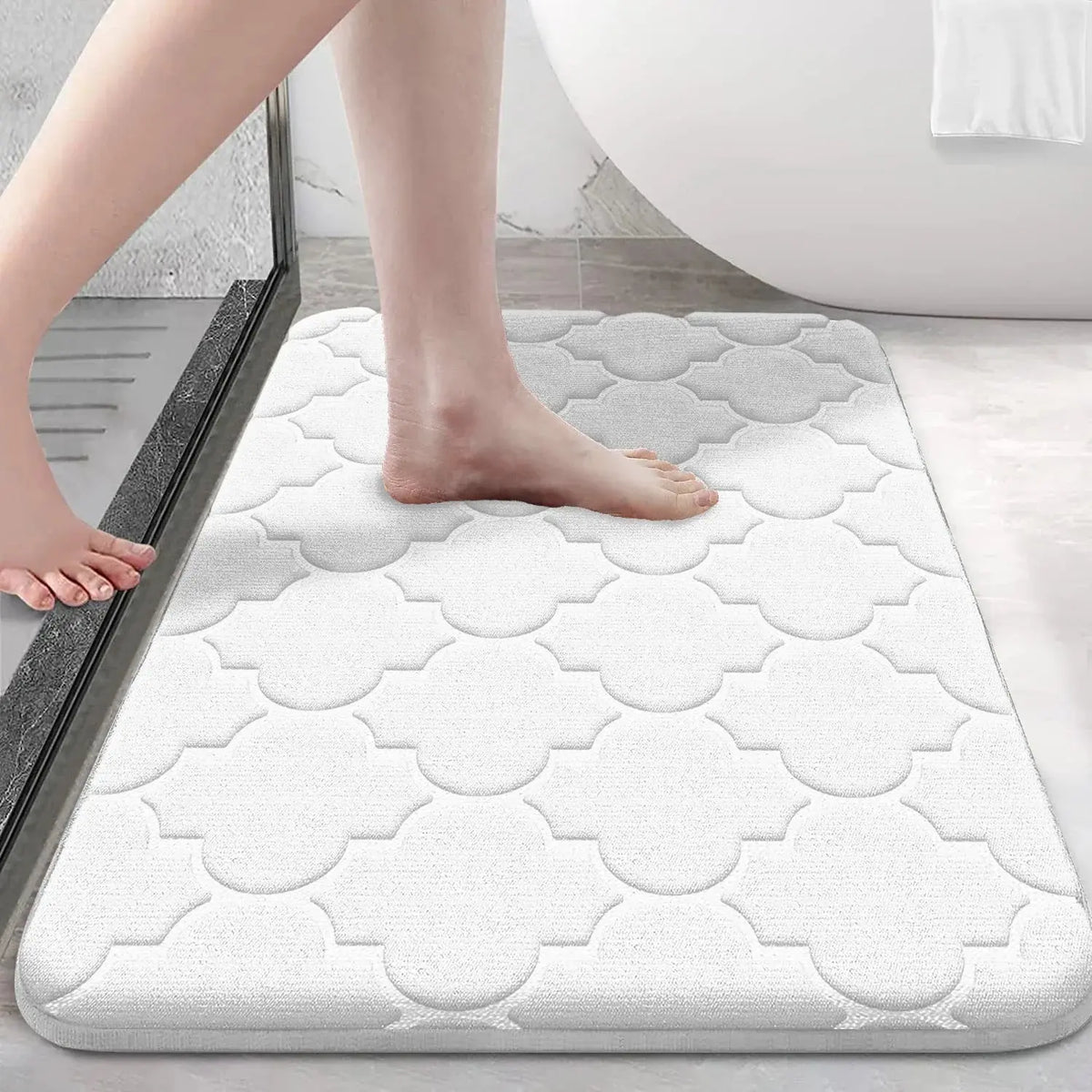 Water Absorbent Non-Slip Memory Foam Bathroom Mat Shop1102602078 Store