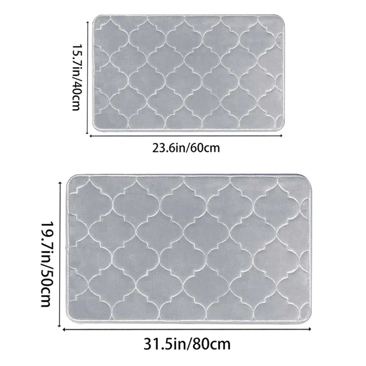 Water Absorbent Non-Slip Memory Foam Bathroom Mat Shop1102602078 Store
