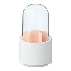 Desktop Makeup Brush Storage Bucket Cup Holder with Lid cute storage Store