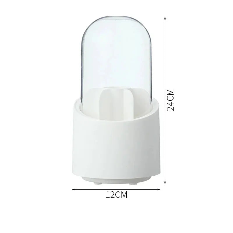 Desktop Makeup Brush Storage Bucket Cup Holder with Lid cute storage Store