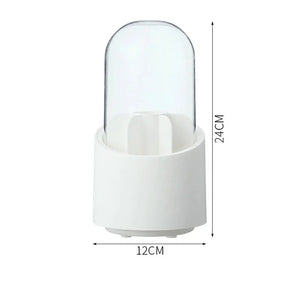 Desktop Makeup Brush Storage Bucket Cup Holder with Lid cute storage Store