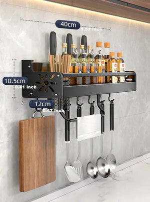 Wave Pattern Kitchen Organizer Shelf Andralyn Life Store