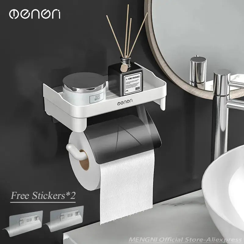 Wall Mount Toilet Paper Holder MENGNI Official Store