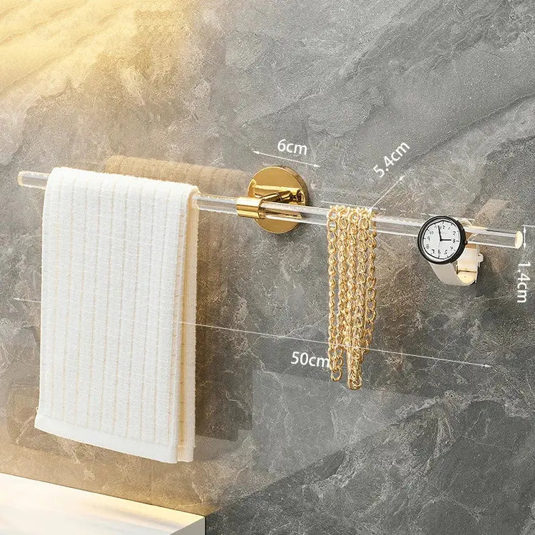 Towel Bar Roll Tissue Paper Holder Our Happiness Life Store