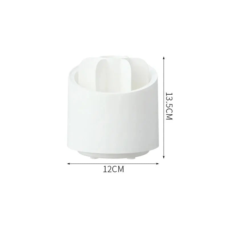 Desktop Makeup Brush Storage Bucket Cup Holder with Lid cute storage Store