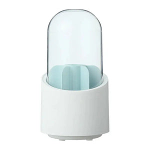 Desktop Makeup Brush Storage Bucket Cup Holder with Lid cute storage Store