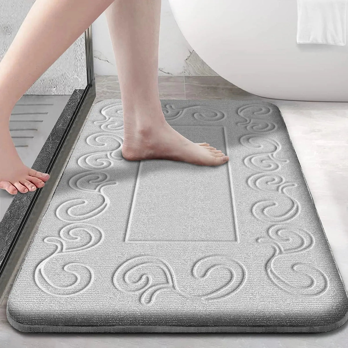 Water Absorbent Non-Slip Memory Foam Bathroom Mat Shop1102602078 Store