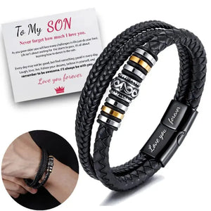 Braided Leather Bracelets for Men Rieworkes