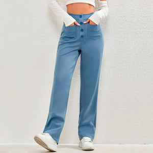 High- Waisted Casual Pants Rieworkes