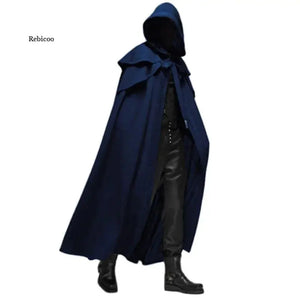 Hooded Solid Loose Men Cloak Rieworkes