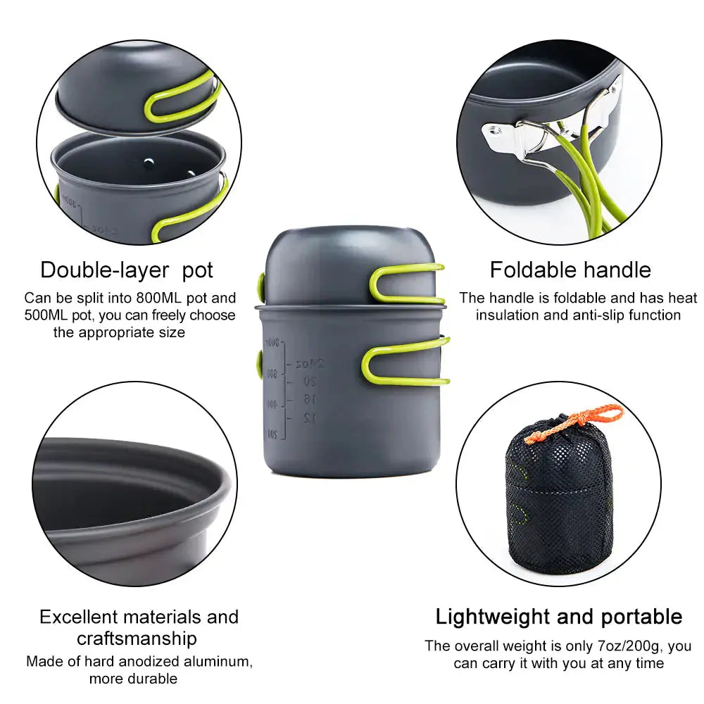 Outdoor Camping Tableware Kit Rieworkes