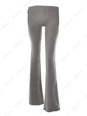 Knitted Hoodie Cropped Top And Pants Set Rieworkes