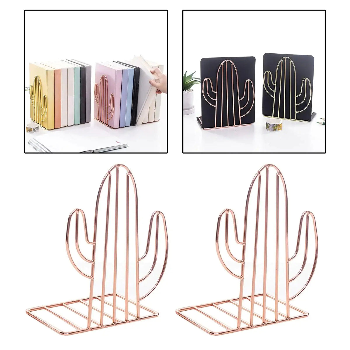 Cactus Bookshelf Holder Rieworkes
