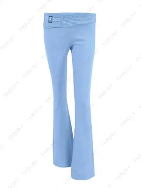 Knitted Hoodie Cropped Top And Pants Set Rieworkes