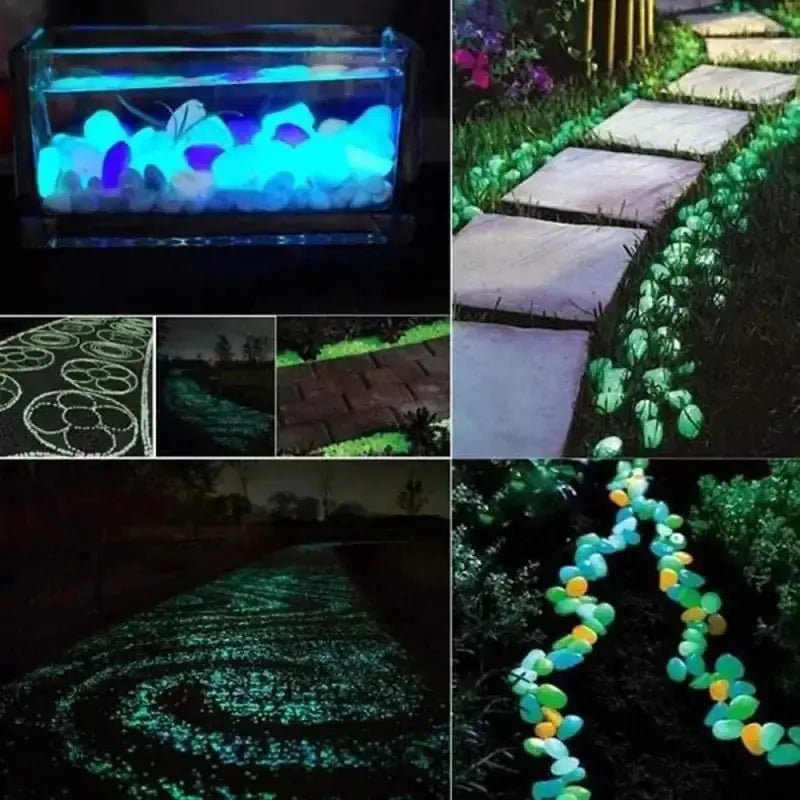 Glow in the Dark Garden Pebbles Rieworkes