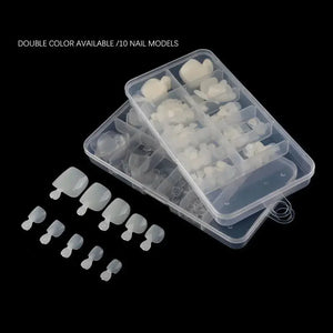 Natural White False Toe Nails Rieworkes