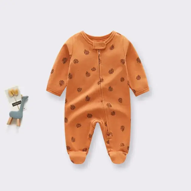 Newborn Baby Knitted Footie Jumpsuit KungFu Kids Store