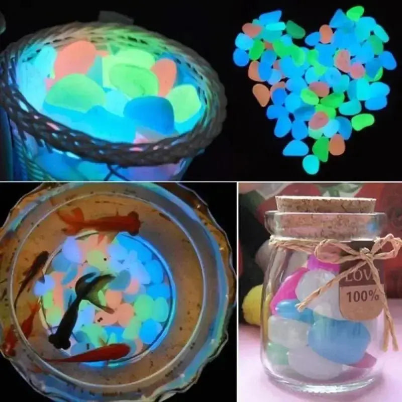 Glow in the Dark Garden Pebbles Rieworkes