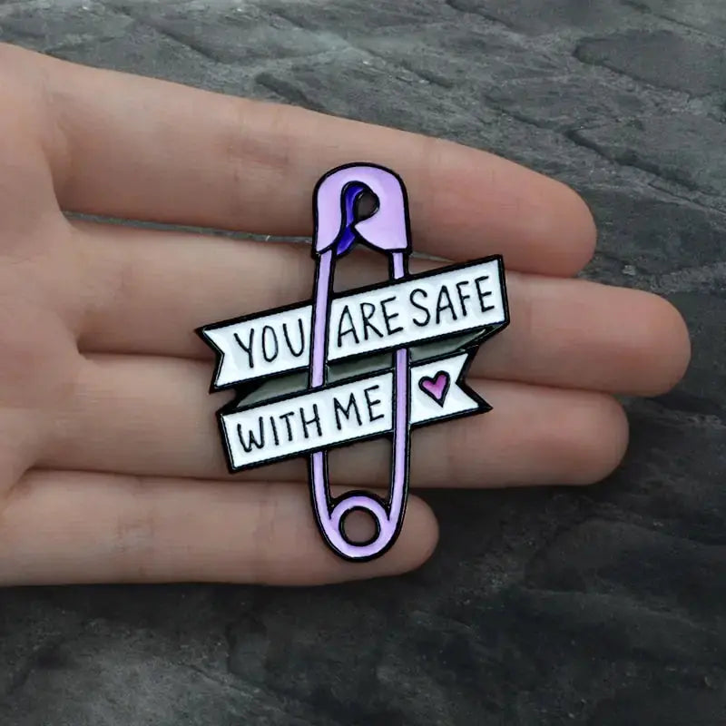 Safety Pin Brooches Rieworkes