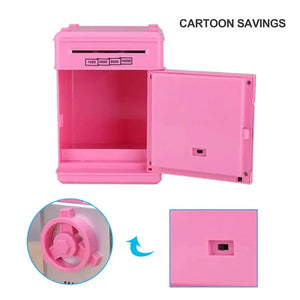 Electronic Piggy Bank ATM Mini Money Box Safety Password Chewing Coin Cash Deposit Machine Christmas Gift for Children Kids Rieworkes