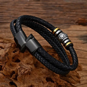 Braided Leather Bracelets for Men Rieworkes